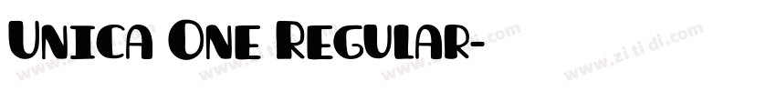 Unica One Regular字体转换 Unica One Regular字体转换